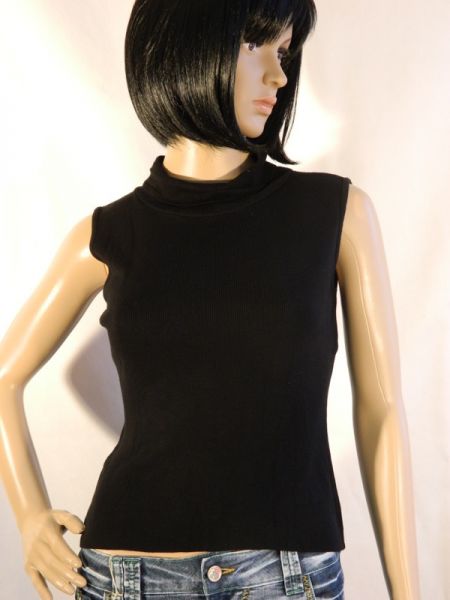 Ärmelloser Feinstrick-Pullover, Größe: L