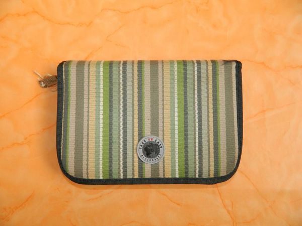 Federmappe Gestreift Khaki