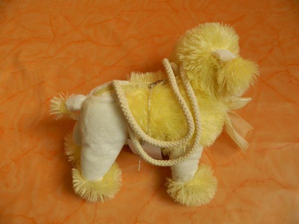 Stofftier Pudel verwendbar als Tasche