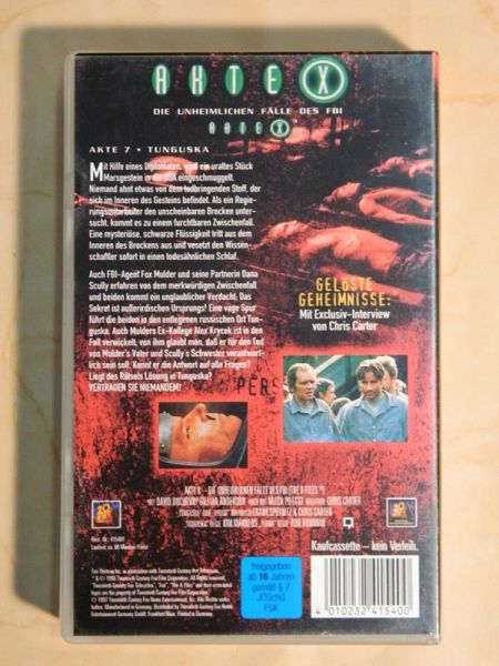 VHS "Akte X - Tunguska" (Akte 7)