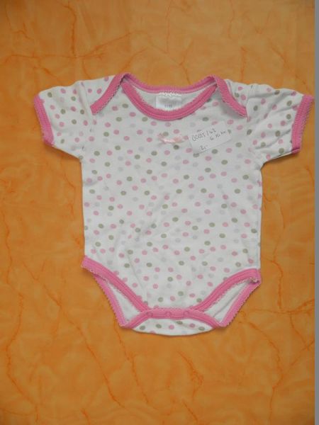 Body Weiss Punkte Gr. 62/68