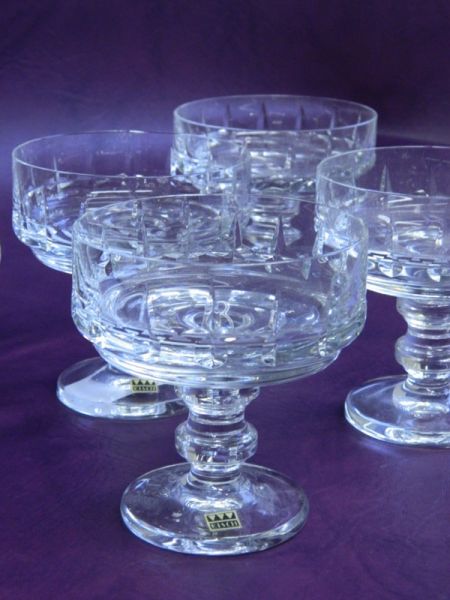 EISCH Kristall-Schalen mit Fuß, 5er Set