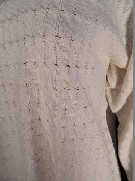 Strickpullover Weiss Gr. 42