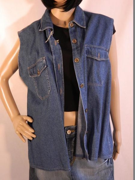 Jeansweste Blau Gr. 44