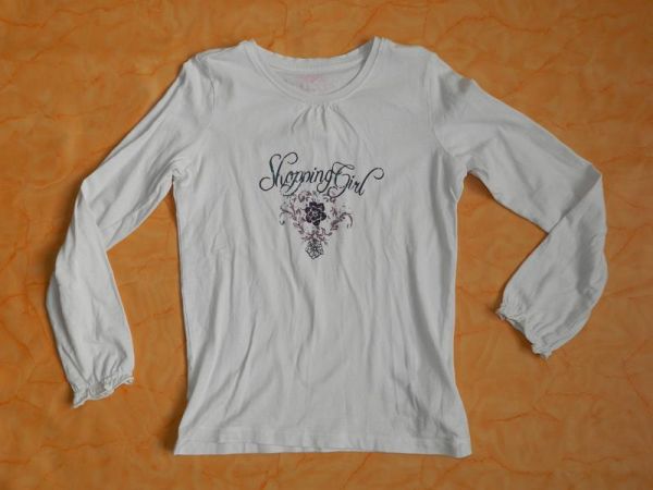 Sweatshirt Shopping Girl Weiß Gr. 134/140