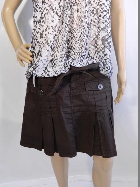 Esprit Falten-Rock Braun Gr. 38