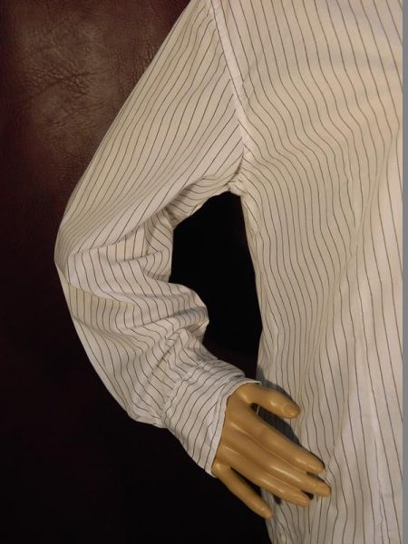 Gina Benotti Hemd Weiss mit schwarzen Streifen Gr. L