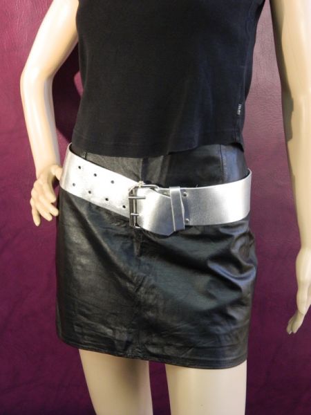 Gürtel, Silber metallic