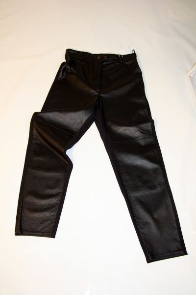 Lederhose im Materialmix Gr. 40