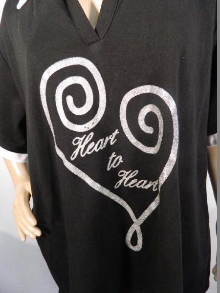 Queensize Pullover Schwarz mit Aufdruck Gr. 52/54 (4XL)