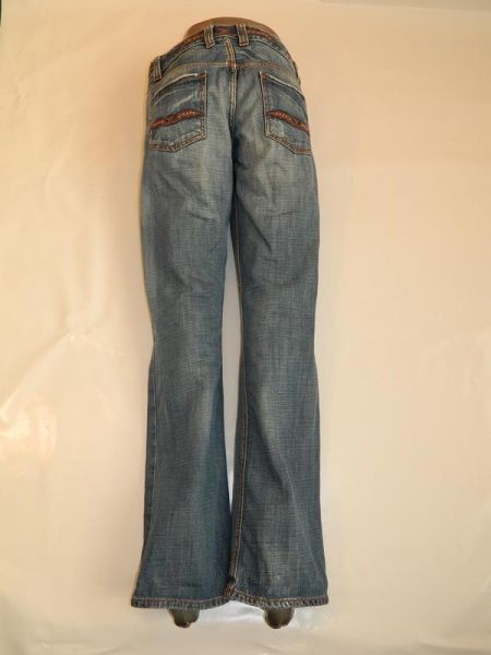 Little Big Jeans Blau Orangene Details Gr. 28x34