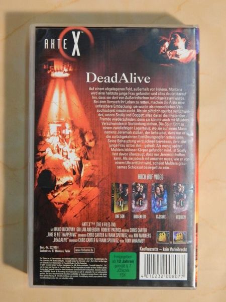 VHS "Akte X - DeadAlive"