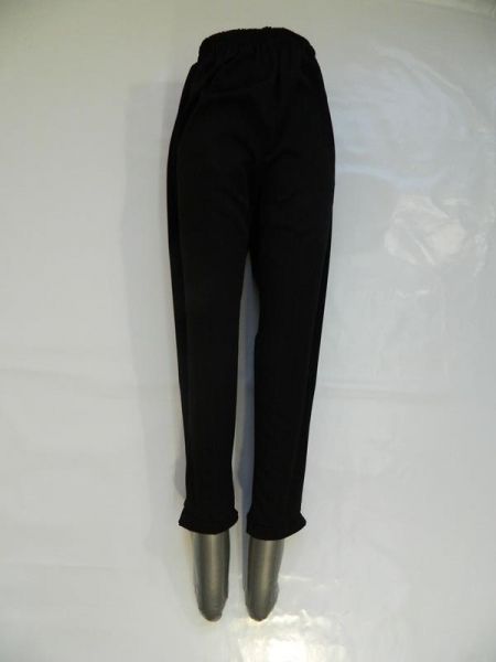 Hose Schwarz mit feinen roten Streifen Gr. 42