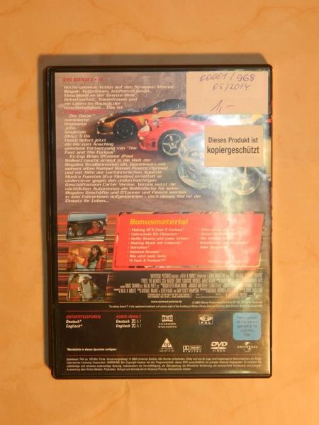DVD "2 Fast 2 Furious" lange Version