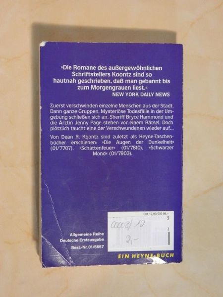 Roman "Unheil über der Stadt" von Dean R. Koontz