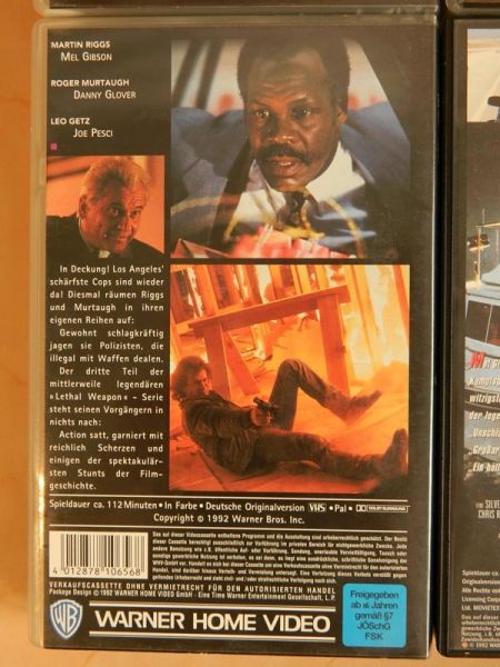 VHS Set 4-teilig "Lethal Weapon"