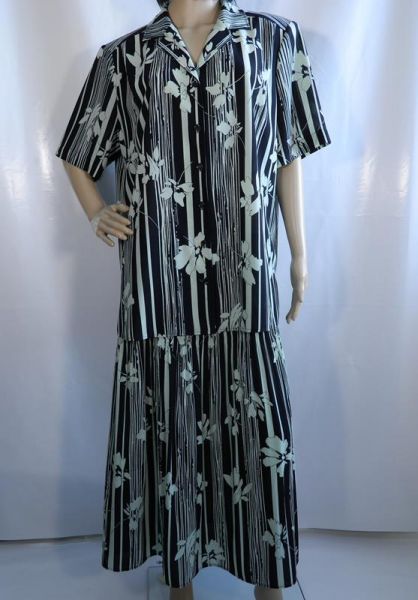 Lucia Bluse und Rock Grün/Schwarz Gr. 46 (2-teilig)