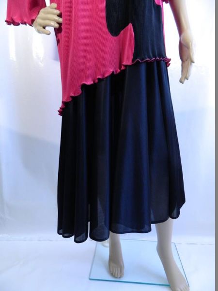 Kleid Pink Schwarz Gr. 48/50