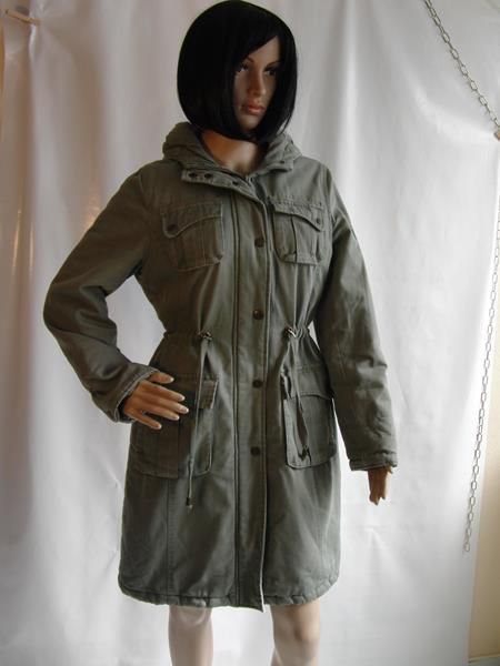 Winterjacke im Militärstil in Khaki Gr. 36/38