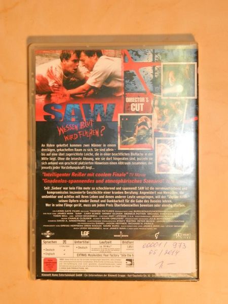 DVD "SAW" Director's Cut