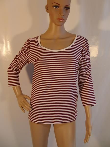 Quer Gestreiftes Shirt Gr. 38