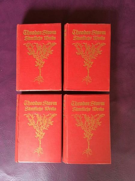 Theodor Storms Sämtliche Werke, 8 Bände in 4 Büchern