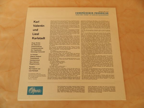 LP Karl Valentin und Liesl Karlstadt