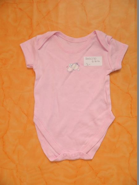 Body Rosa mit Feen-Motiv 0-3 Monate