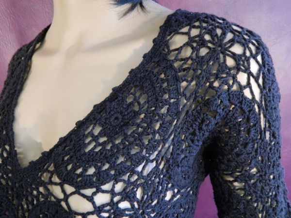 Netz-Pullover Größe L