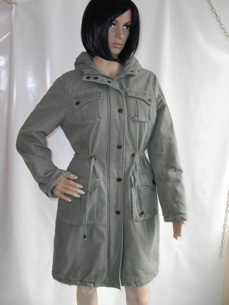 Winterjacke im Militärstil in Khaki Gr. 36/38