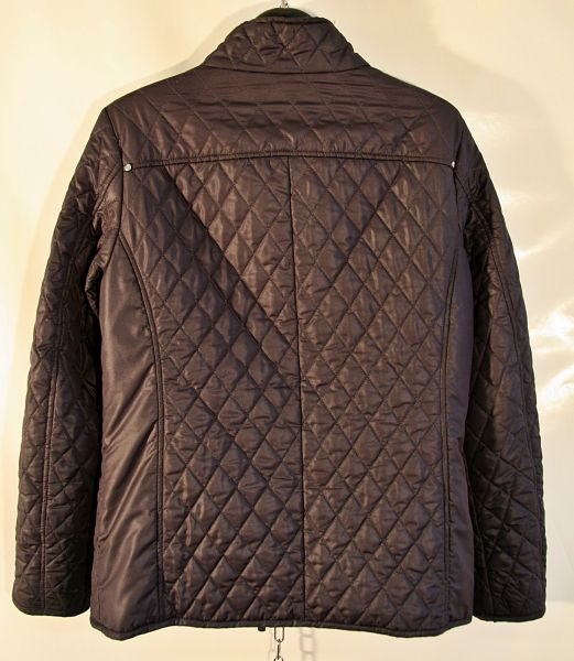 Steppjacke schwarz im Bikerstil Gr. 40