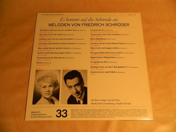 LP Schröder, Es kommt auf die Sekunde an