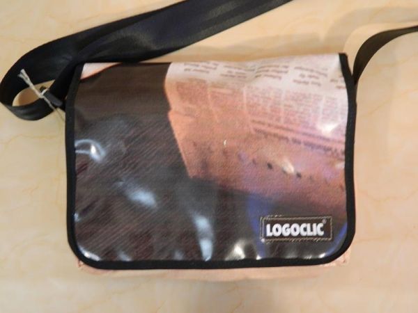 LOGOCLIC Umhängetasche Braun-Schwarz