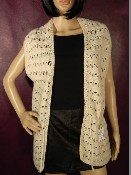 Strickweste Beige Gr. 46
