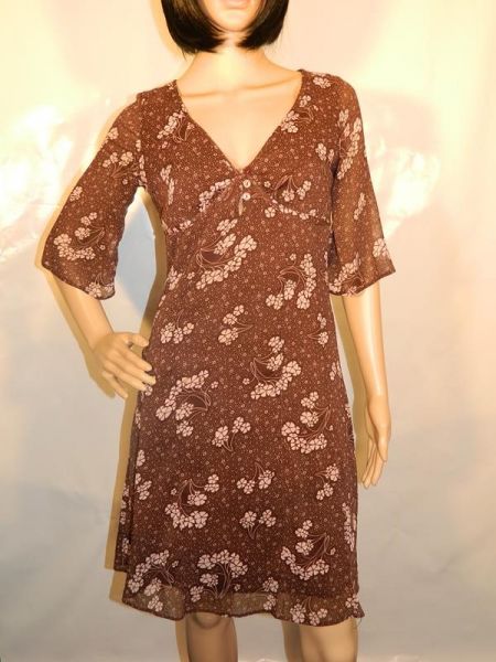 H&M Kleid Braun Rosè Gr. 36