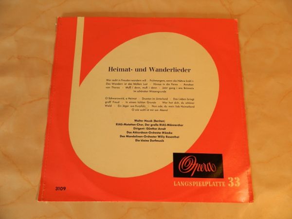 LP Heimat- und Wanderlieder