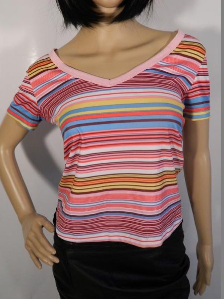 T-Shirt Bunt gestreift Gr. M