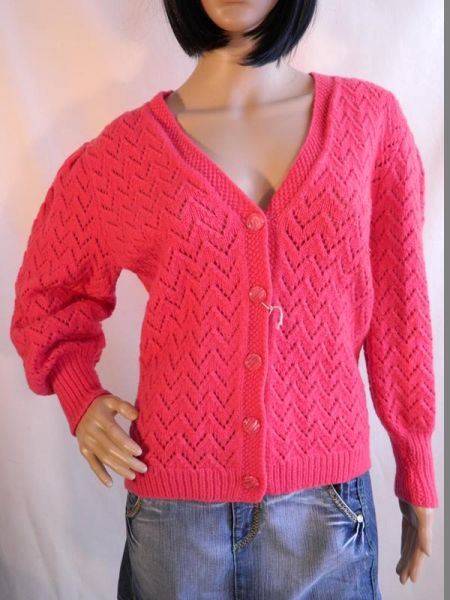 Strickjacke Pink, Gr. 46