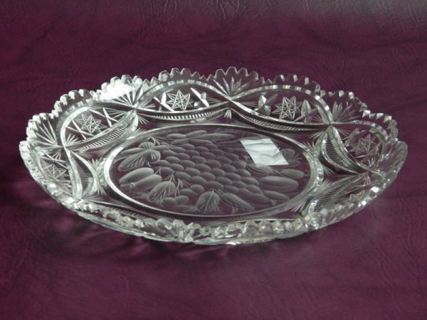 Gebäckteller, Bleikristall