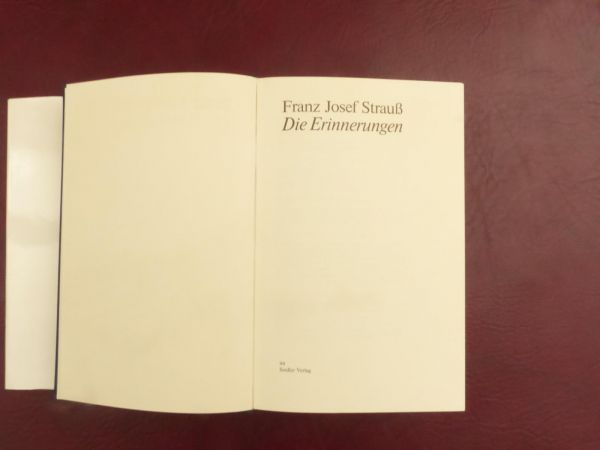 Franz Josef Strauß - Die Erinnerungen