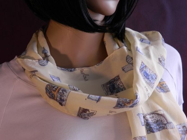 Sommer-Schal "le marché"