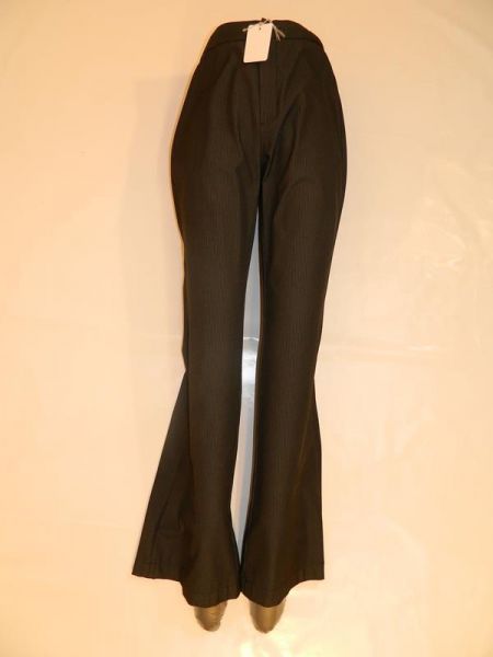 MAC Stoffhose Schwarz mit feinen weissen Streifen Gr. 36