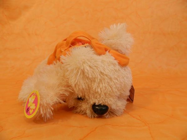 Stoffhund Tasche "Happy Dog" Orange