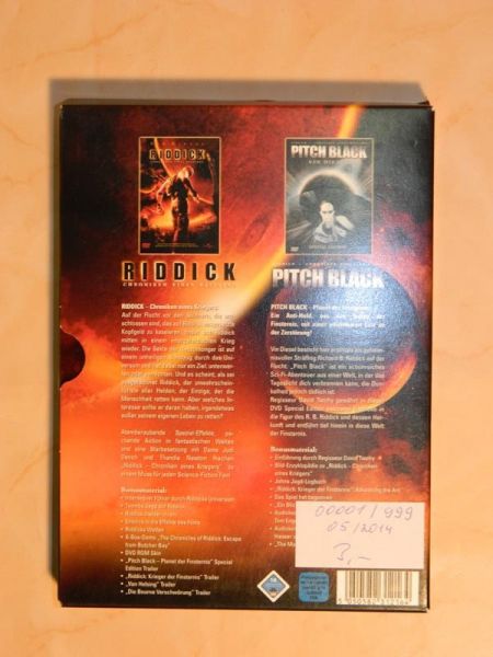 DVD-Set Chroniken eines Kriegers "Riddick" und "Pitch Black"