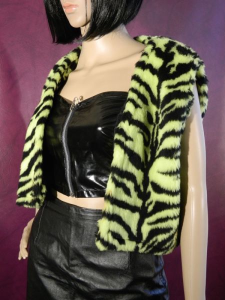 Kunstfell-Weste Gr. M/L