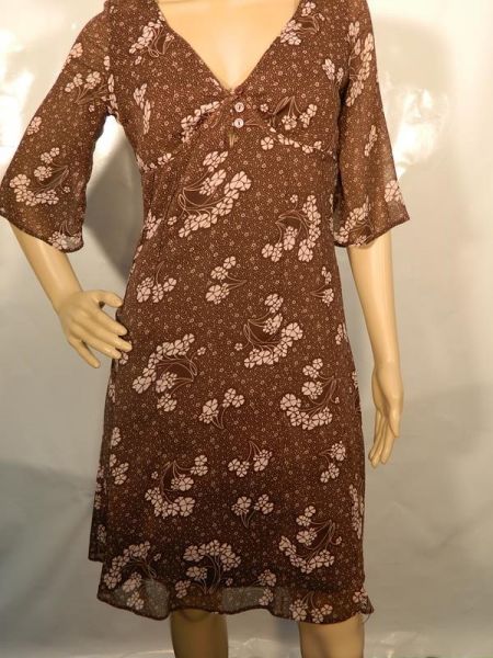 H&M Kleid Braun Rosè Gr. 36