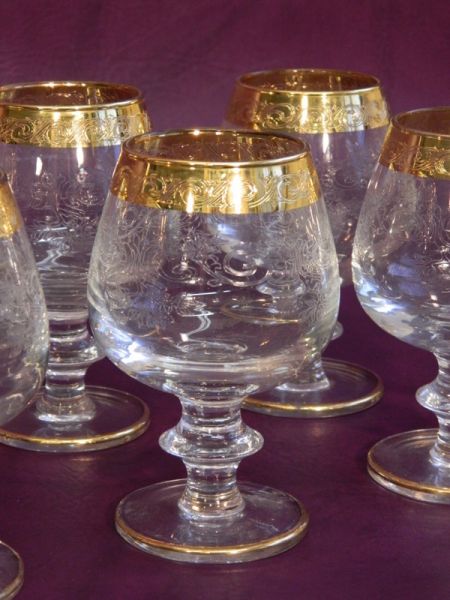 Cognac-Gläser Murano, 6 Stück