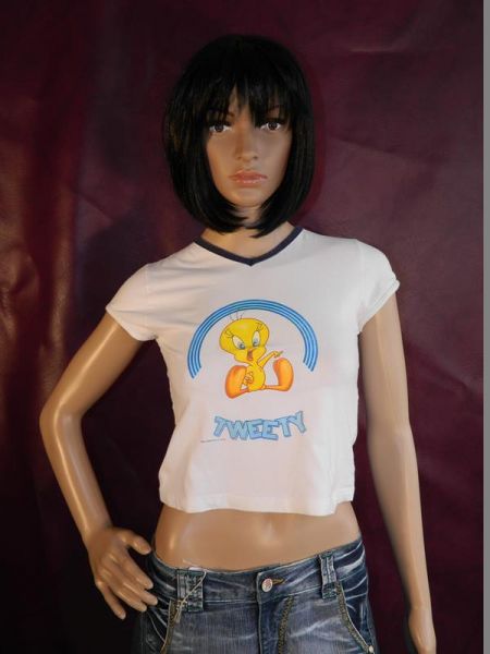 Warner Bros. Looney Tunes Shirt Weiß "Tweety", One Size, ca. Gr. 36