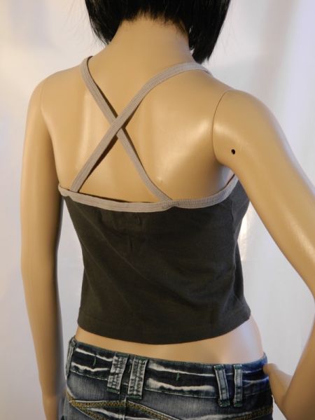 Top, überkreuzte Träger Gr. 38