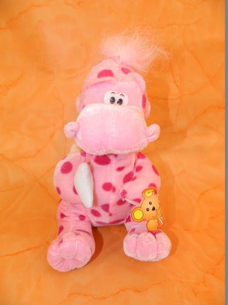 Stofftier Dinosaurier rosa